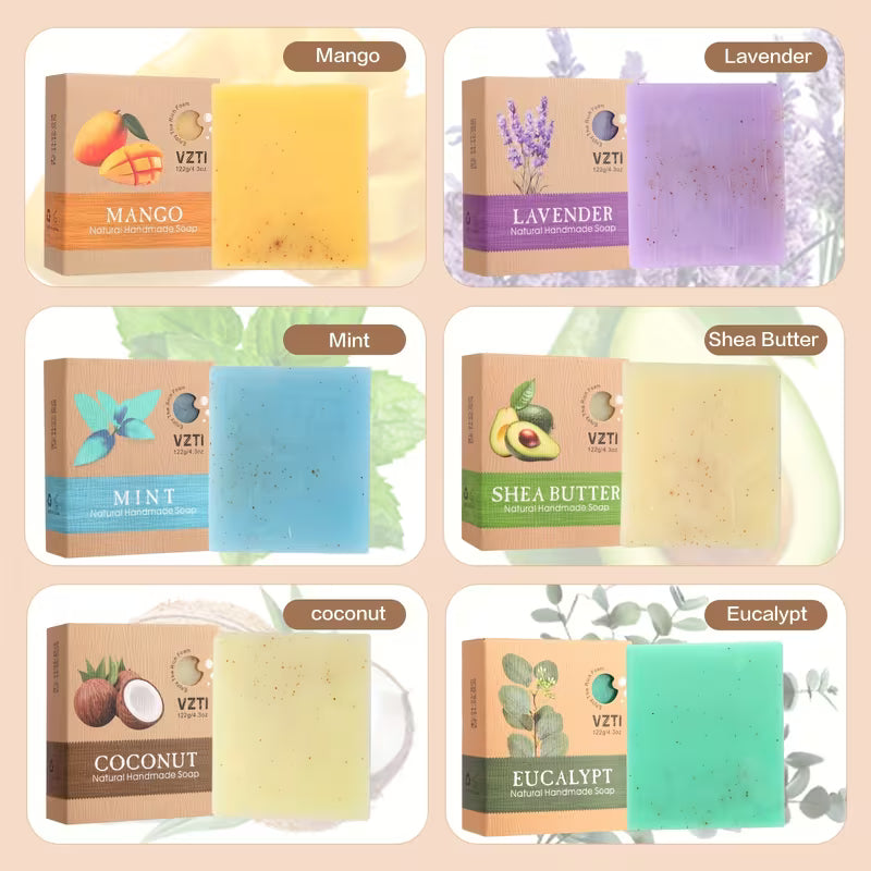 6pcs of Handmade Exfoliating Soap