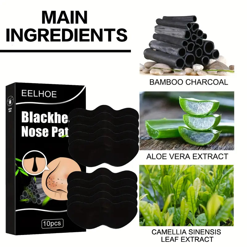 Bamboo Charcoal Blackhead Nose Patches