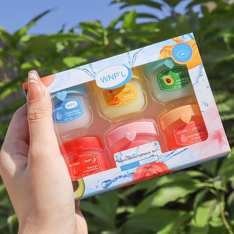 6pcs Fruity Lip Balm Gift Set